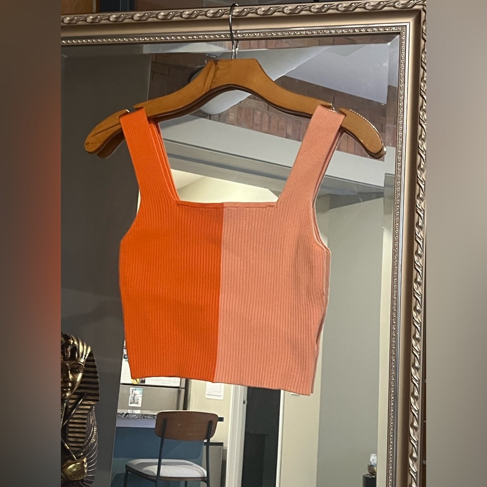 Verdusa Women's Square Neck Sleeveless Solid Ribbed Knit Crop Top Tank